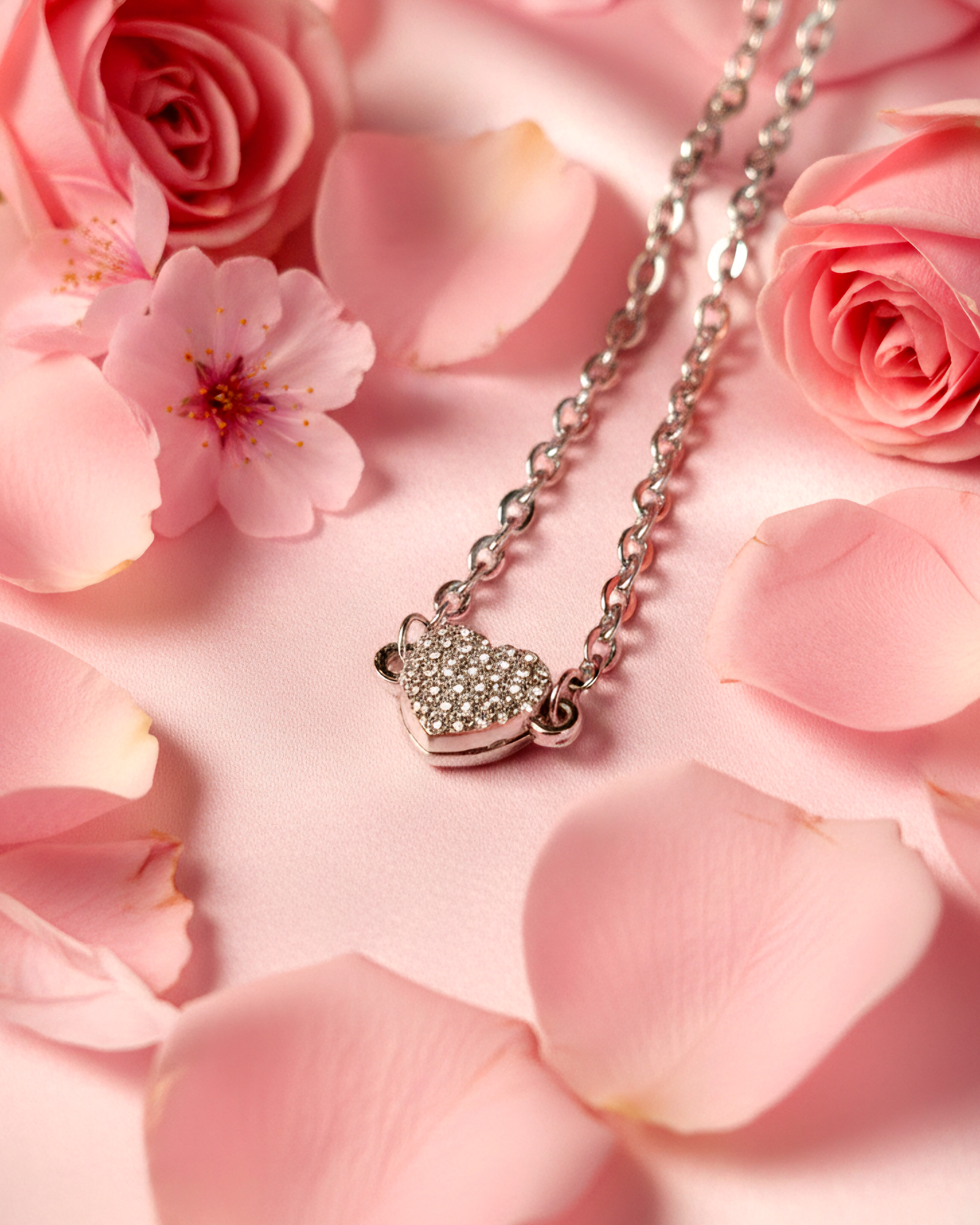 زنجیر زنانه با قفل قلبی