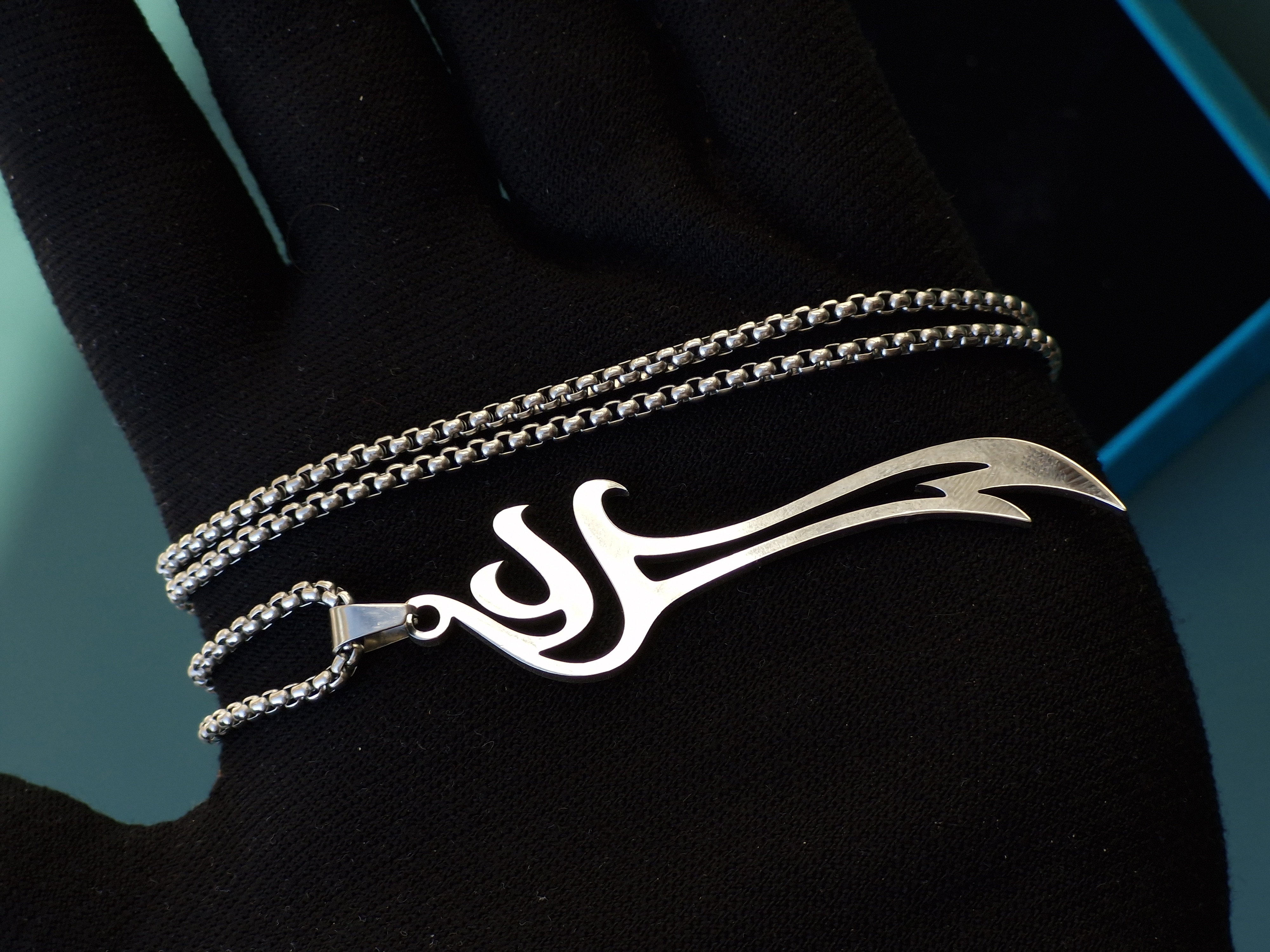 گردنبند استیل امام علی(طرح جدید)